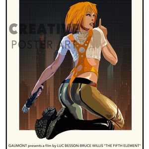 The Fifth Element Movie Poster: Sci-Fi Film Art Print