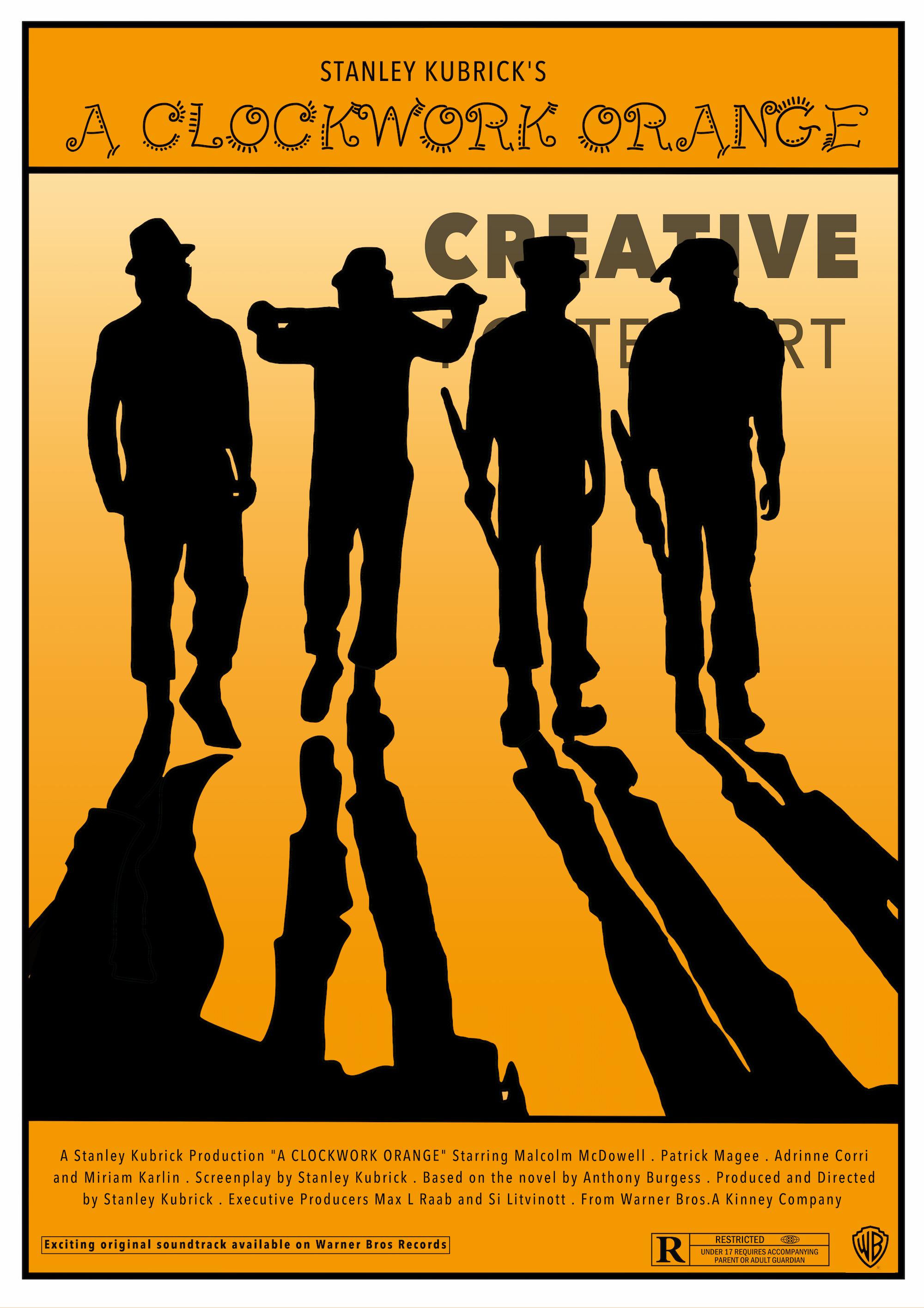 時計仕掛けのオレンジ　art poster 時計仕掛けのオレンジ Mark Englertのグラフティアート