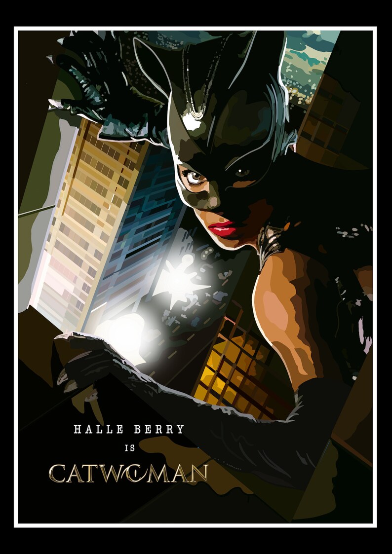 Catwoman Movie Printable Poster Catwoman Movie Printable Wall Art,home ...