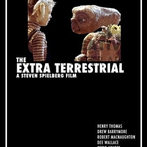 ET Movie Poster: Hand Drawn Digital Artwork