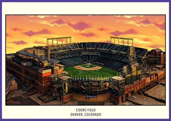 クアーズ・フィールド・コロラド・ロッキーズ野球スタジアムのアート