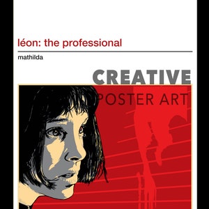 Leon Poster, Leon Movie Poster,Home Decor Wall Art, Film Movie Poster, Hand Drawn Digital Artwork