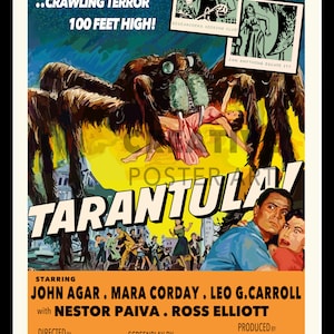 Tarantula Movie Poster Art: Sci-Fi Home Decor (Digital Download)