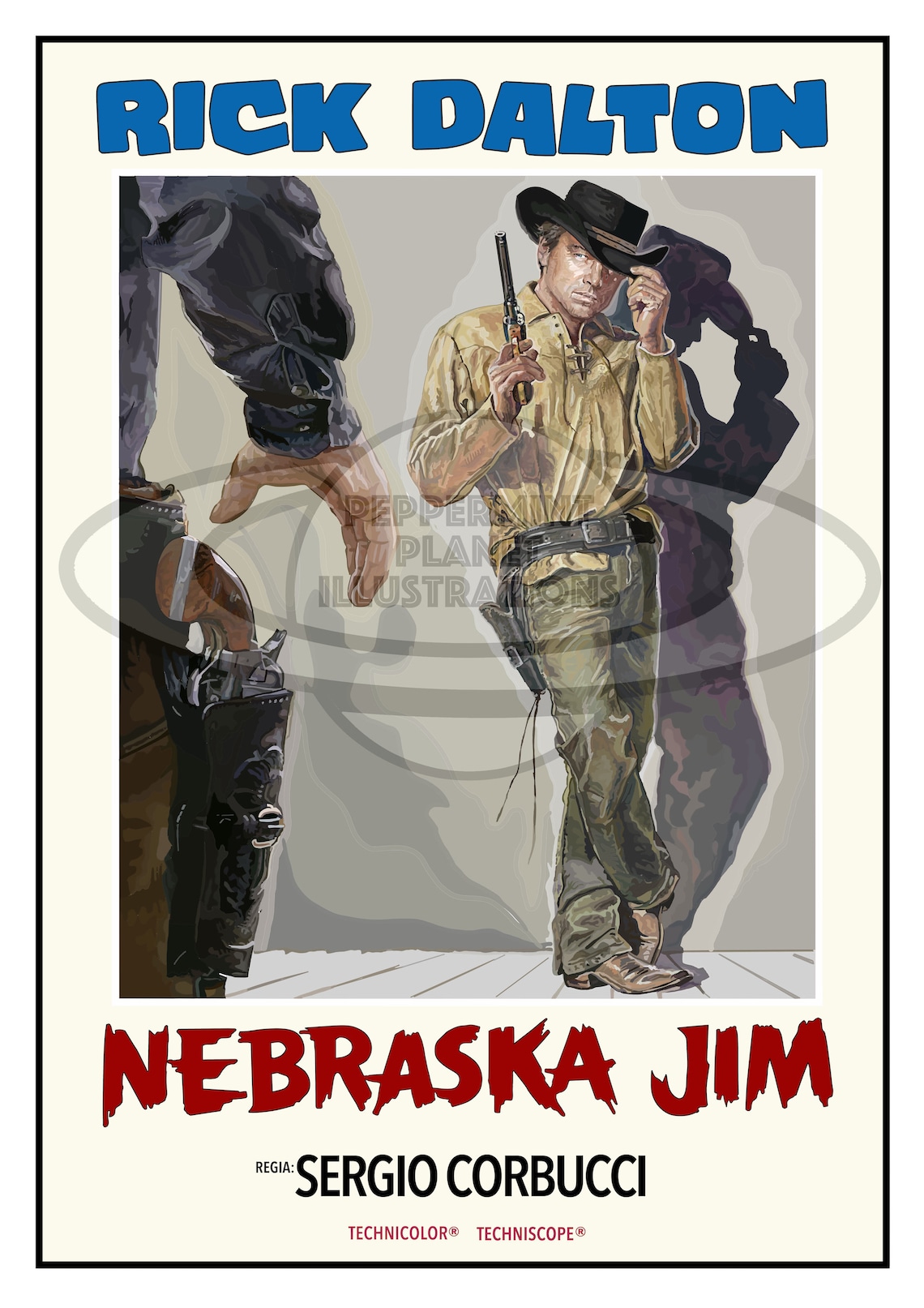 Rick Dalton Movie Poster Set Printable Download Rick Dalton Etsy UK