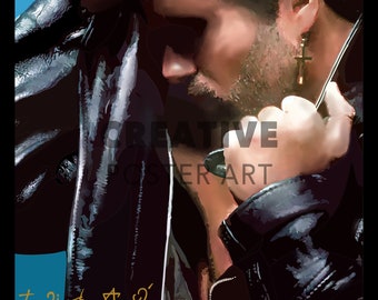 Impresión digital de la portada del álbum "Faith" de George Michael (descarga digital)