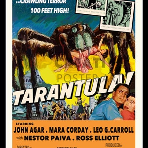 Tarantula Movie Poster: 1955 Sci-Fi Film Print