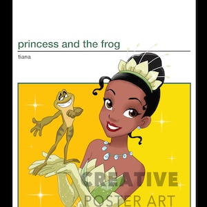 The Princess and the Frog Poster, The Princess and the Frog Movie Poster,Disney Tiana Poster, The Princess and the Frog Print