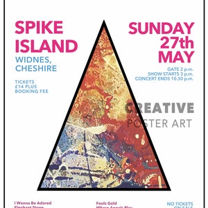 Póster de Spike Island, Impresión de póster de Stone Roses, Arte mural de Spike Island, Decoración del hogar, Arte de Spike Island, Póster de Spike Island