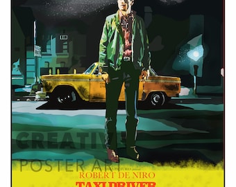 90s デッドストック TAXY D 大判ポスター Shop Vintage Taxi Driver