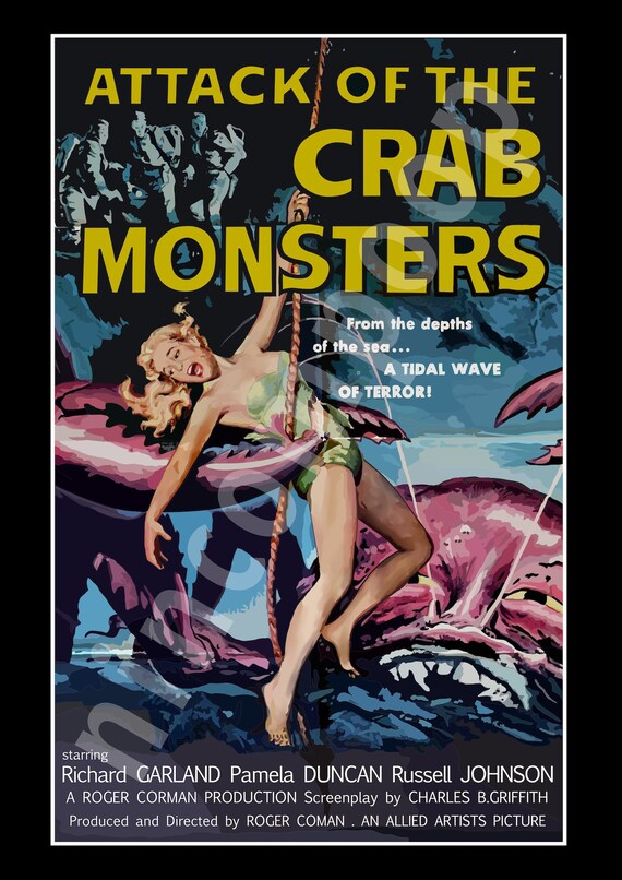 Attack Of The Crab Monsters Poster 1957 Etsy