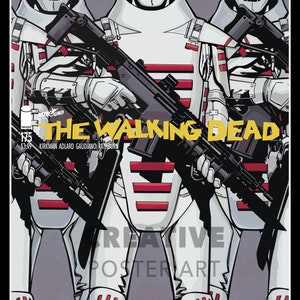 Walking Dead Poster Download, The Walking Dead Printable Wall Art, Home Decor, Gift Idea, Unique Hand Drawn Artwork, Instant Poster Download