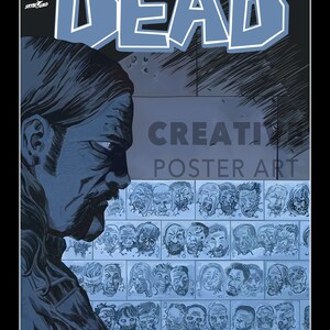 Walking Dead Poster Download, The Walking Dead Printable Wall Art, Home Decor, Gift Idea, Unique Hand Drawn Artwork, Instant Poster Download