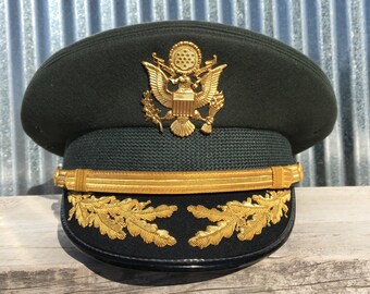 Vintage Army Major Dress Hat-vintage 