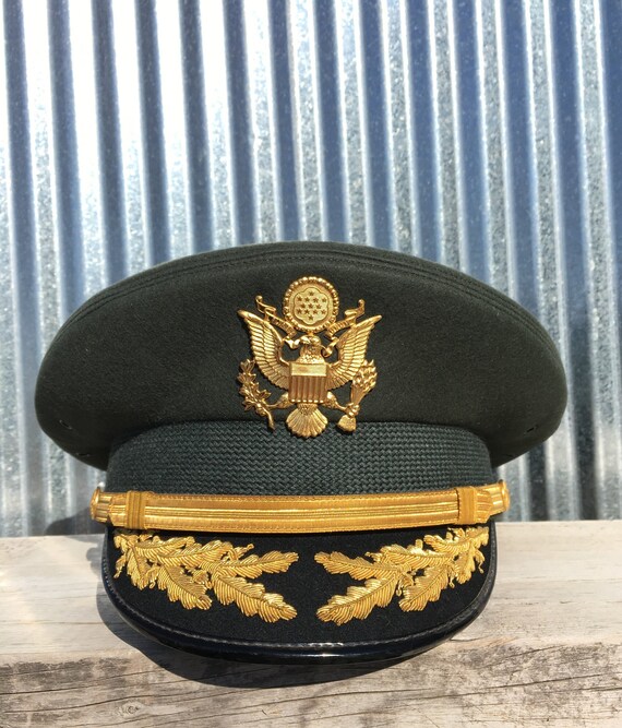 Vintage Army Major Dress Hat-vintage 
