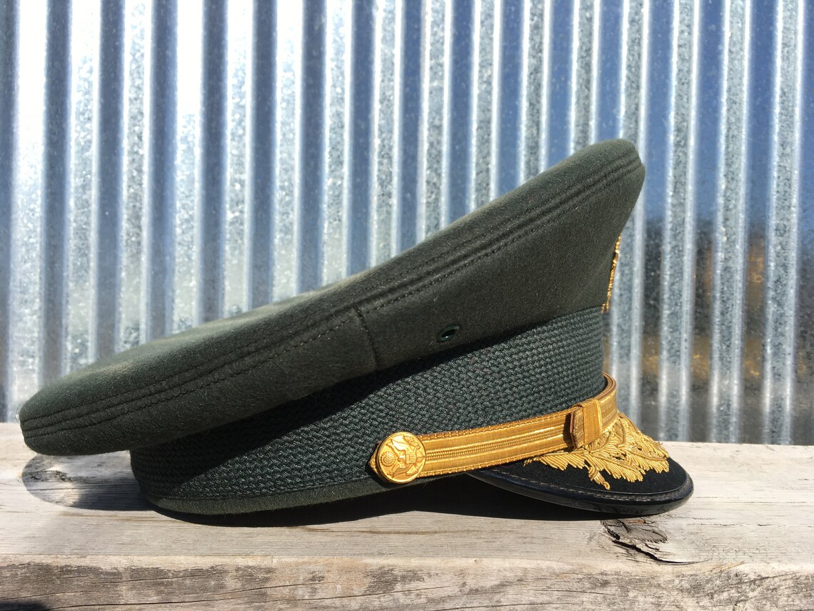 Vintage Army Major Dress Hatvintage Military Hatmilitary Etsy