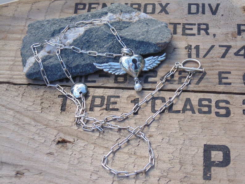 Winged Heart Necklace