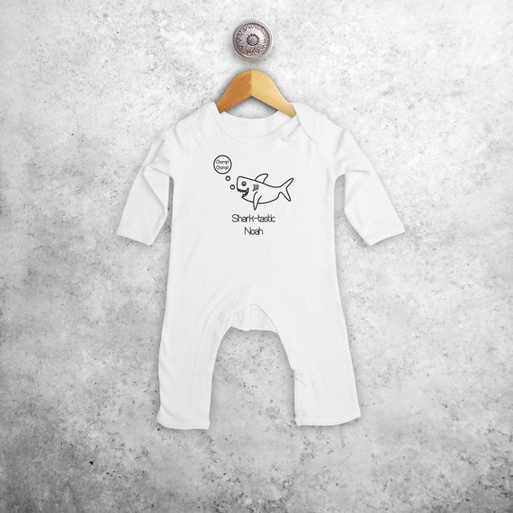 shark romper baby