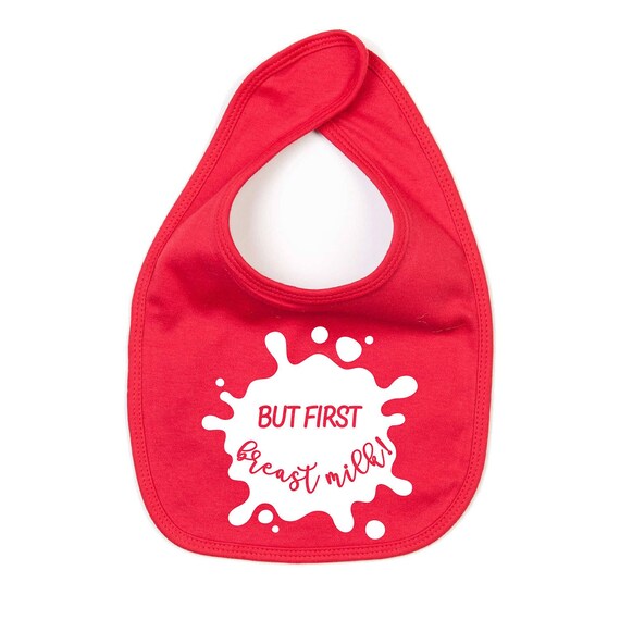 But first breast milk breast feeding bib baby bib breast Etsy