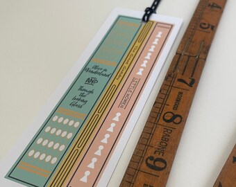 Book Gift Tag Set with ribbon, large tags for literature themed present