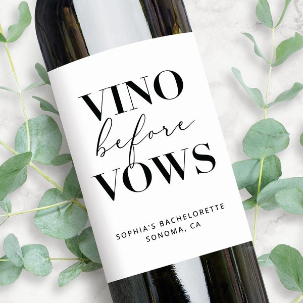 Wine Vino Bottle - Etsy