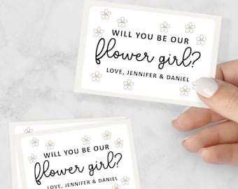 Flower Girl Proposal Sticker