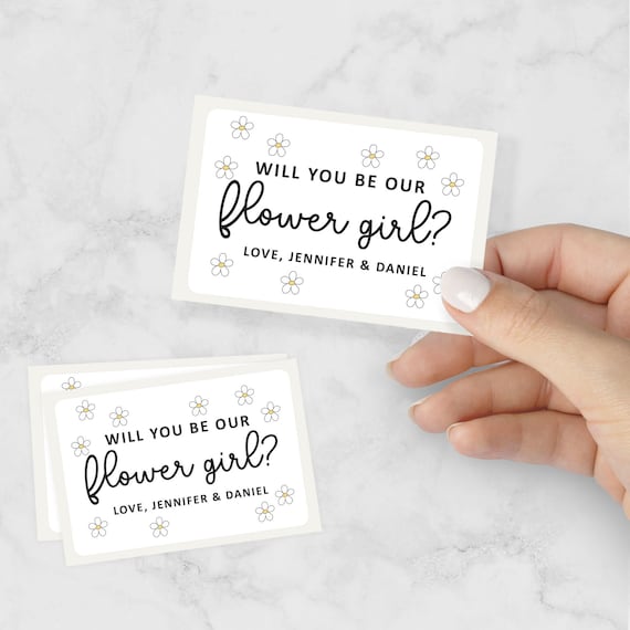 Flower Girl Proposal Sticker