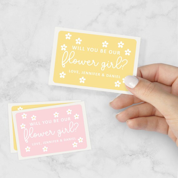 Flower Girl Proposal Sticker