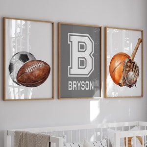 Arte de pared deportivo personalizado para habitación infantil, láminas deportivas para habitación infantil, decoración deportiva para pared infantil, láminas artísticas para habitación infantil, decoración deportiva personalizada, póster deportivo