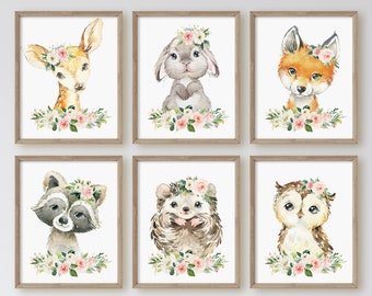 Woodland nursery art Read All the Books 11x11 book art 8x8 Gicl\u00e9e print