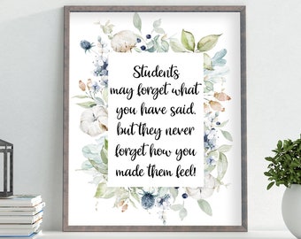 Teacher Appreciation Gift, Teacher Print, Retirement Gift, Special Education Teacher Gifts, Thank You Gift, Teacher Quote, Classroom Print,