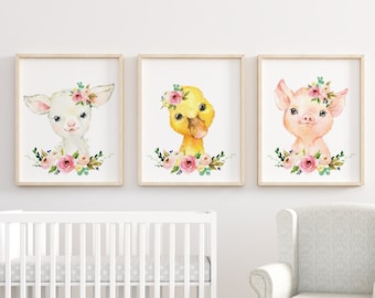 Een Sets Van 6 , Paard Canvas Muur kunst Afdrukken , Paarden