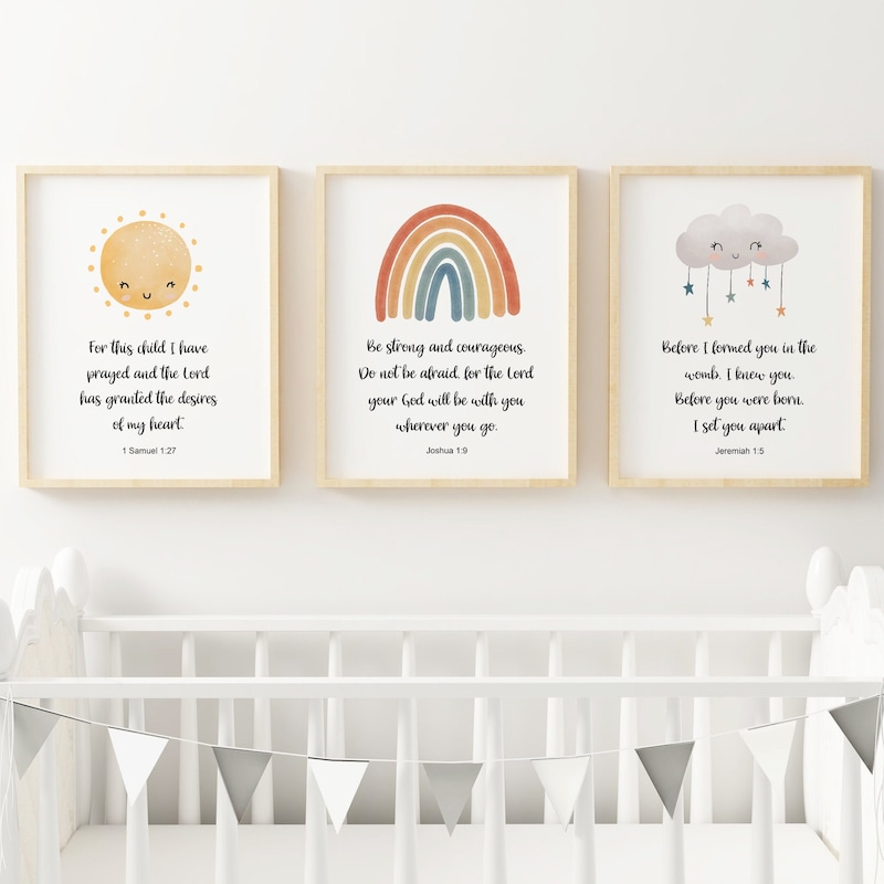 Nursery Bible Verses - Etsy