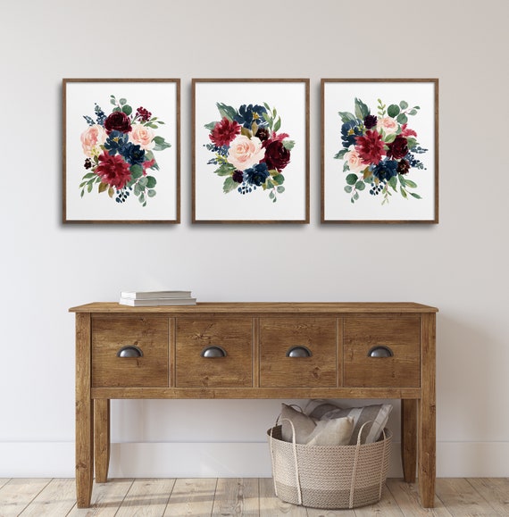 Navy top floral nursery