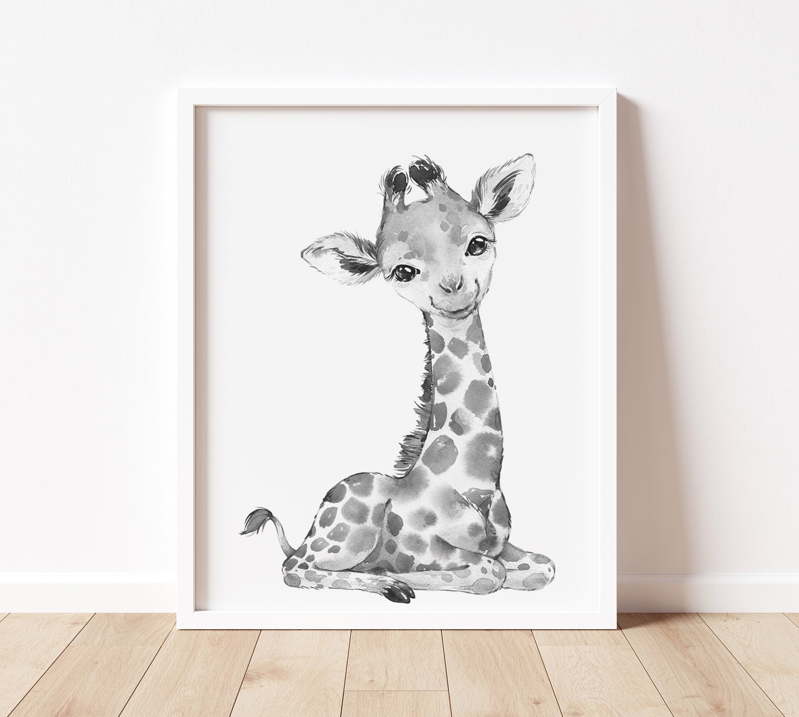 6 Black and White Animal Nursery Prints Baby Animal Prints Etsy
