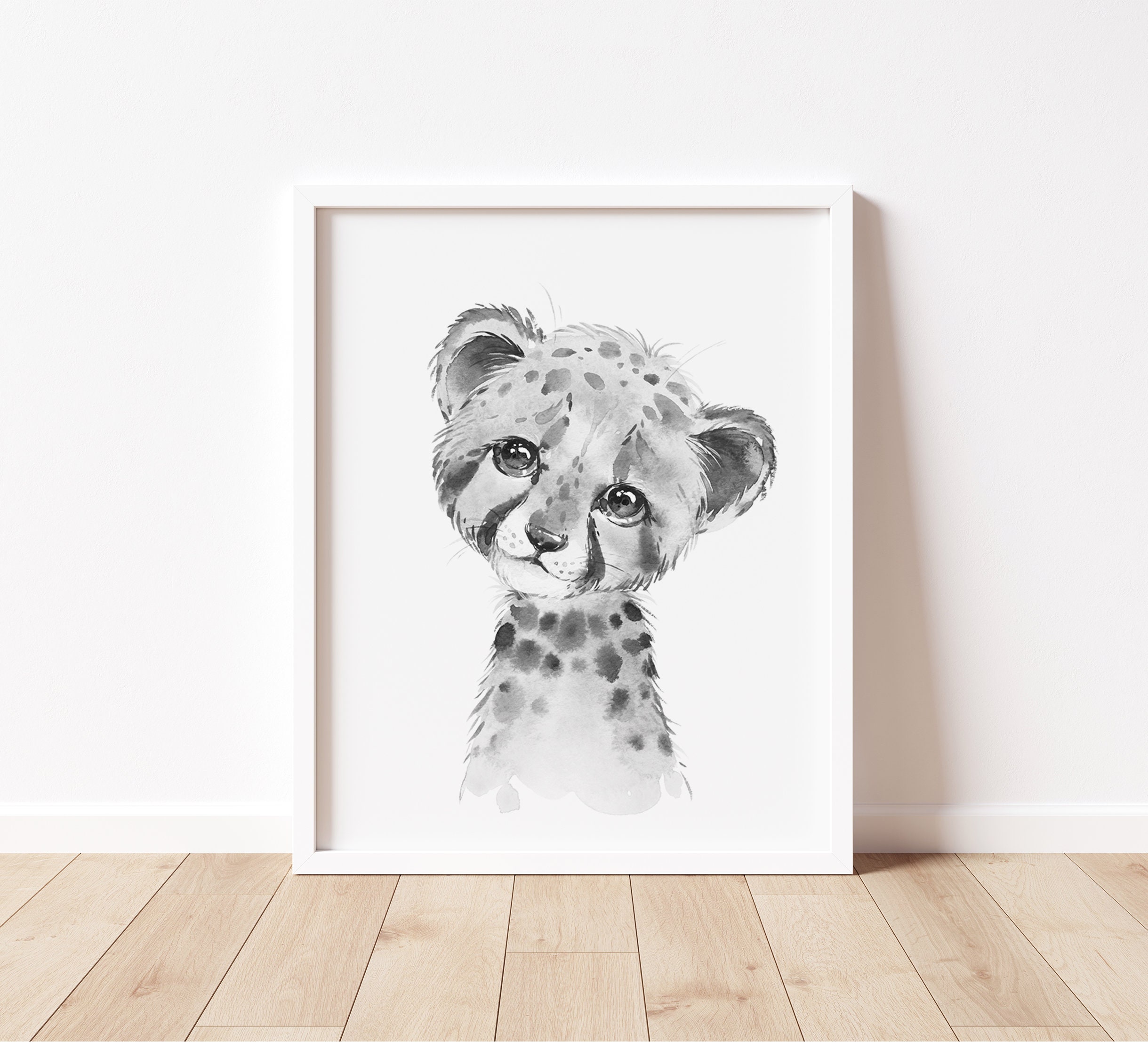 6 Black and White Safari Animal Nursery Prints Grey Nursery Etsy