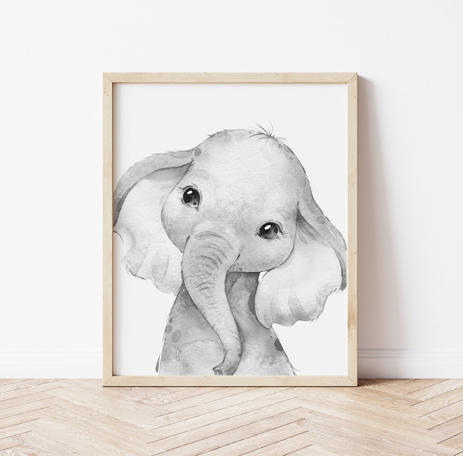 3 Black and White Safari Animal Nursery Prints Gray Nursery Etsy