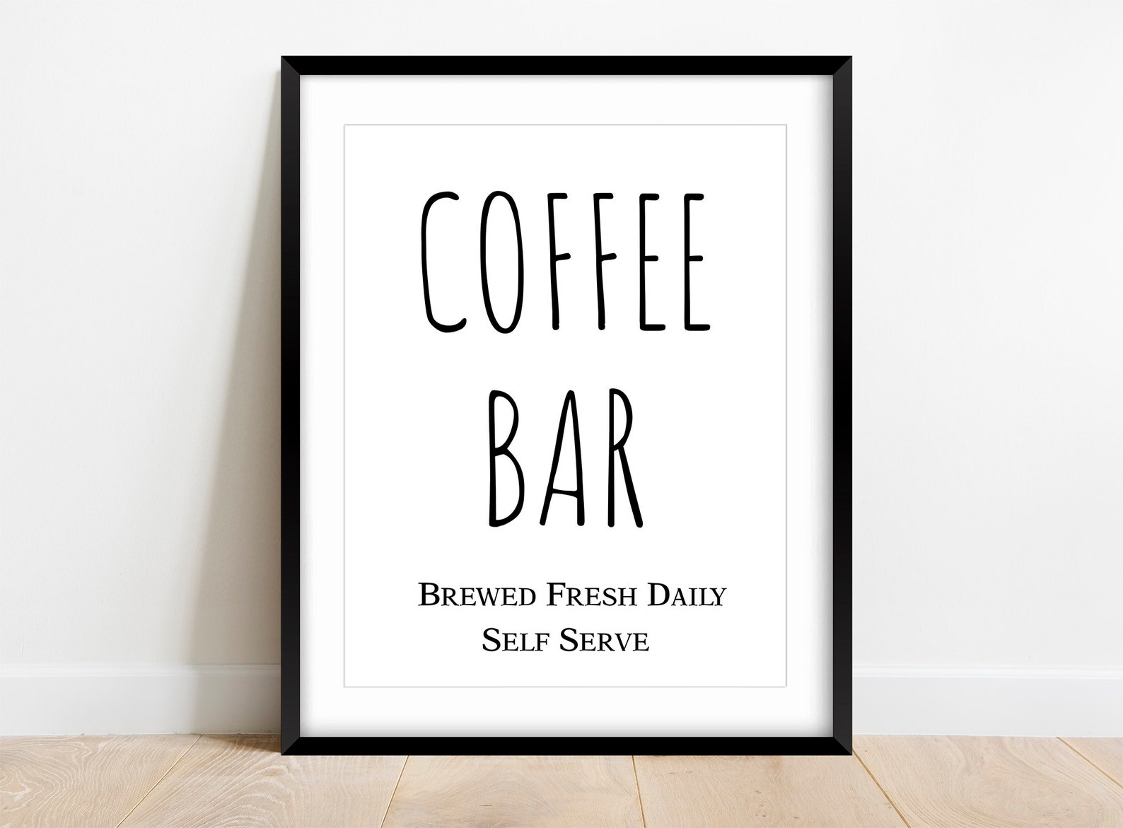 Coffee Bar Coffee Print Kitchen Prints Home Print Home Etsy