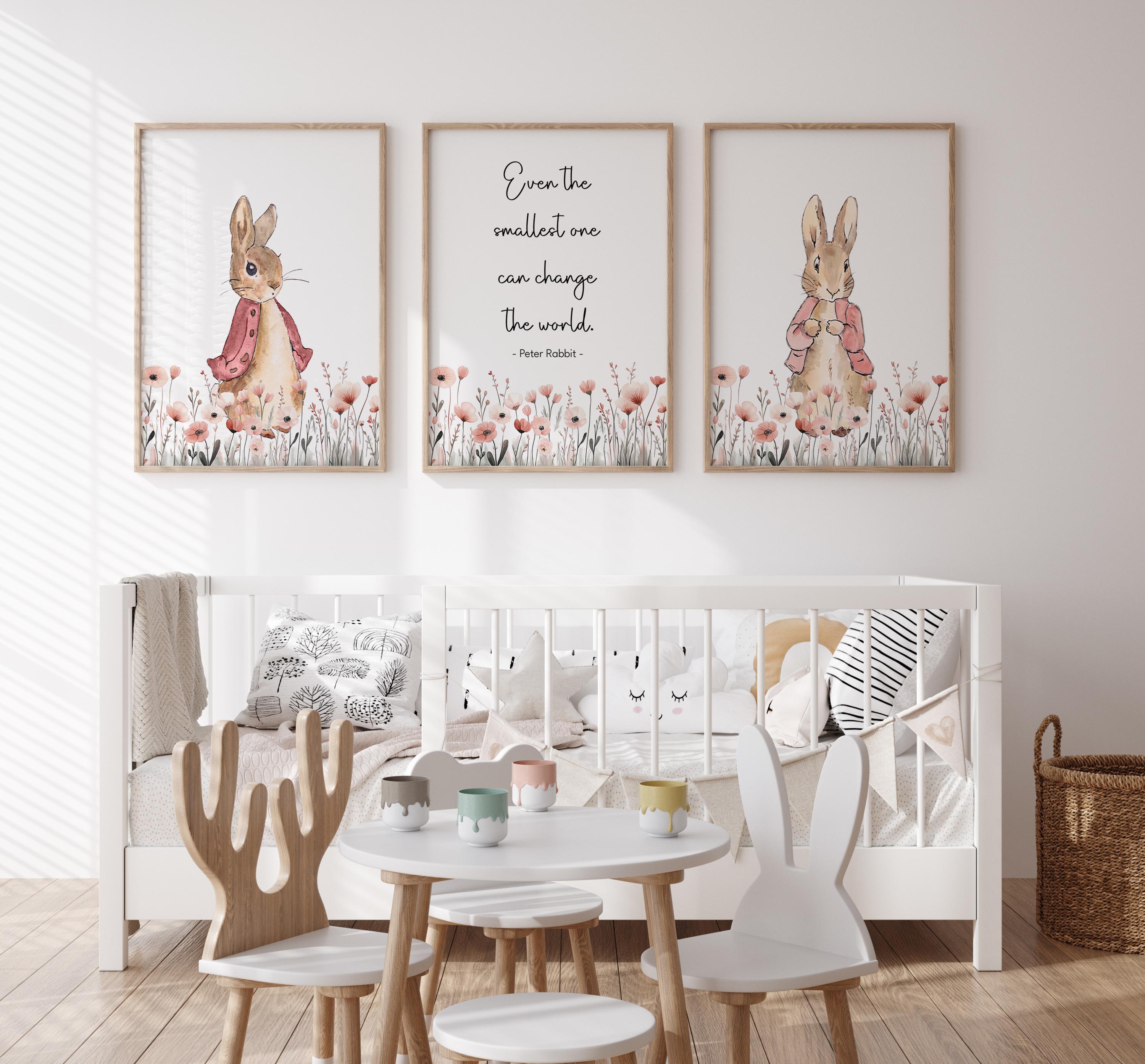 Flopsy Rabbit Prints, Peter Rabbit Quote, Girl Nursery Prints, Nursery ...