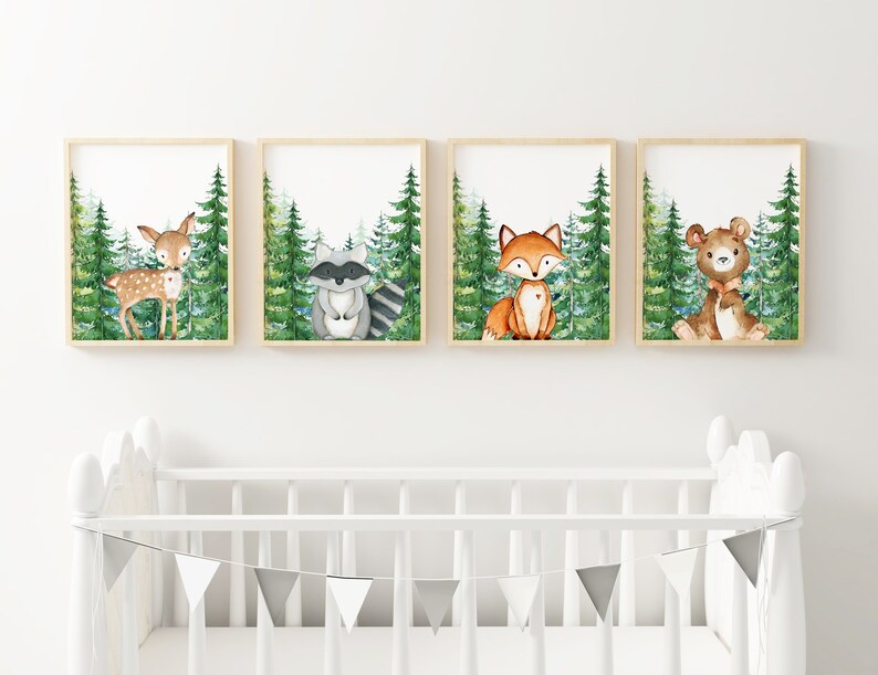 baby boy woodland nursery