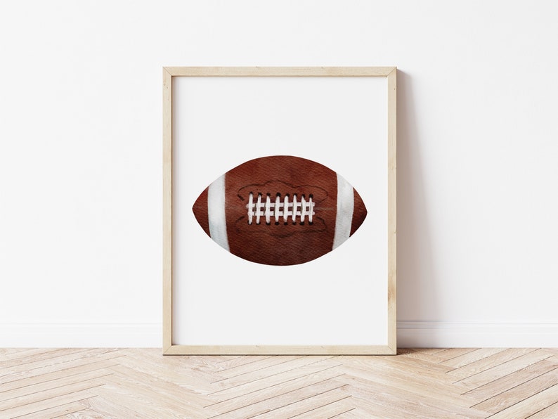 Sports Nursery Prints, Football Baseball Basketball Soccer, Printable Sports Art, Boys Room Decor, Teenage Boys Wall Art, Playroom Wall Art, image 5