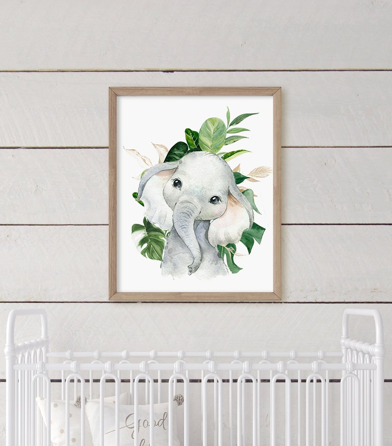 Boys Nursery Safari Animal Prints Nursery Wall Decor Baby Etsy