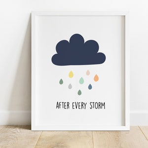 Rainbow Baby Nursery Prints, Baby Nursery Wall Art Printable, Rainbow Art, Scandi Nursery Wall ...