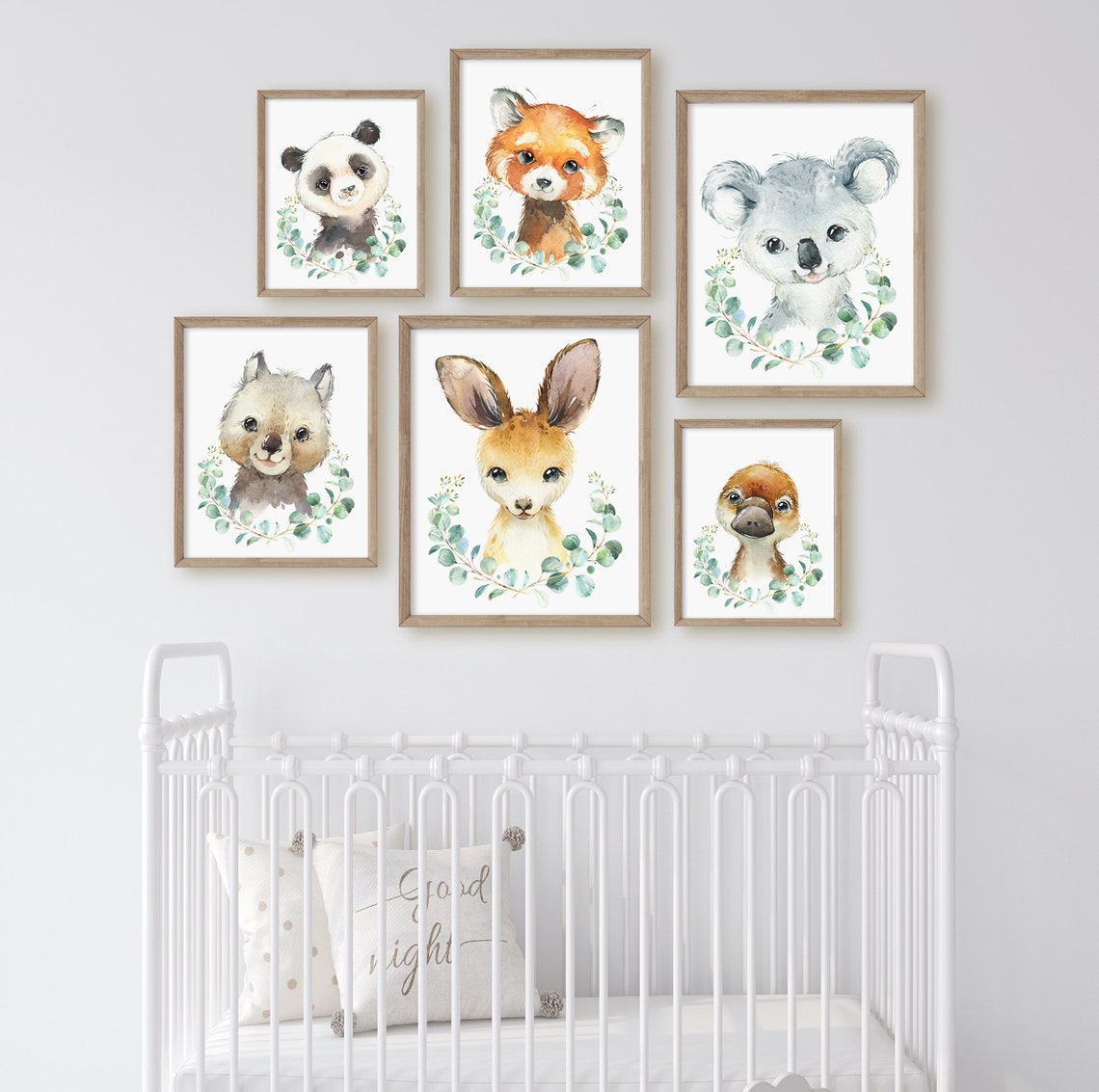 Nursery Animal Print, Australian Animals, Baby Nursery Wall Art, Koala — free download