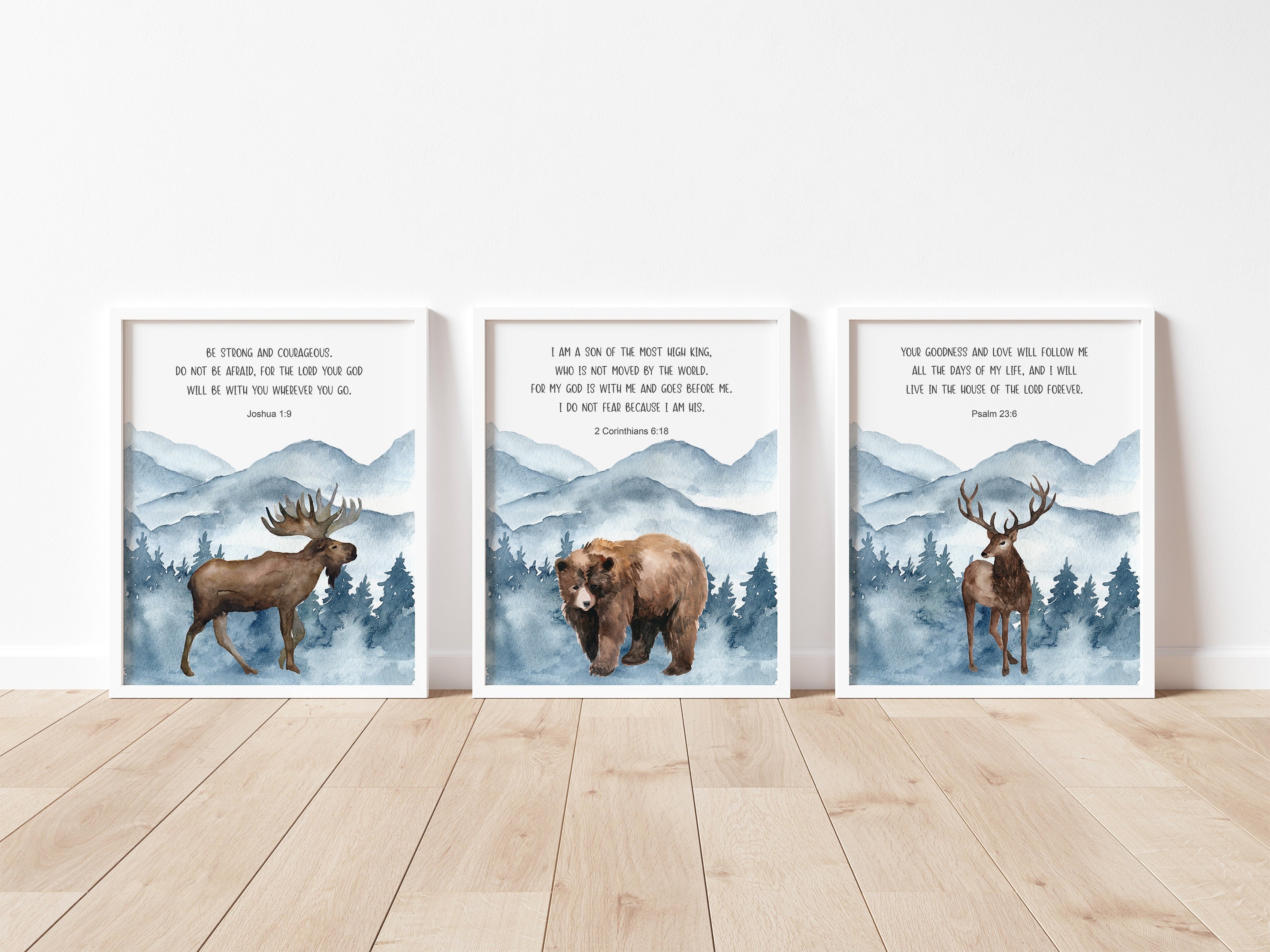 Nursery Bible Verses Kid's Bible Verses Woodland Animal - Etsy Finland Nursery Bible Verses Kid's Bible Verses Woodland Animal - Etsy Finland