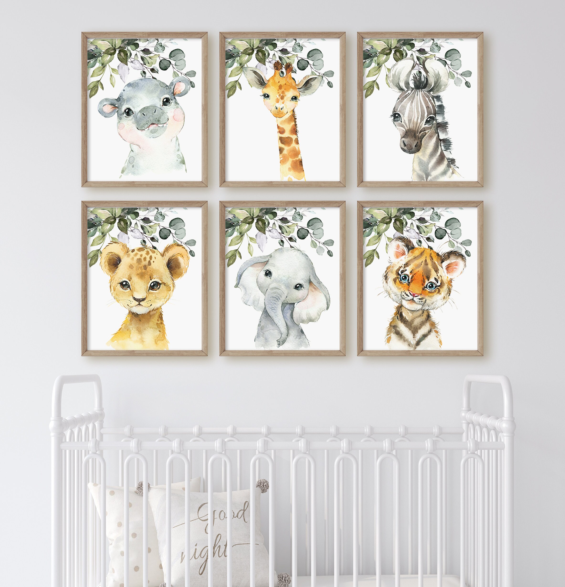 Safari Animal Nursery Prints Boy Nursery Jungle Animals | Etsy