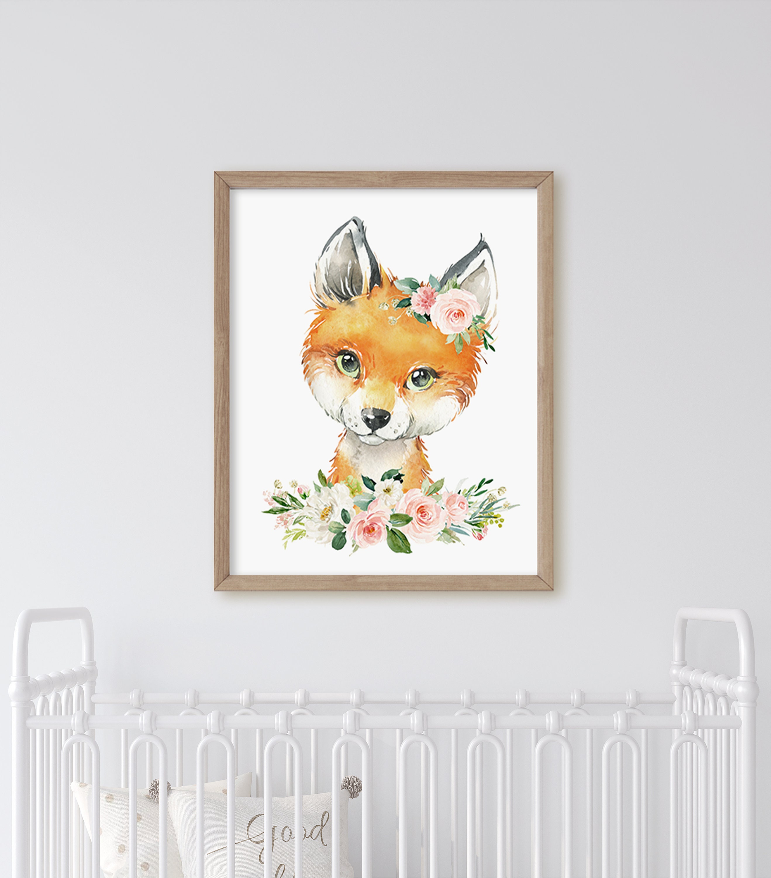 6 Woodland Animal Prints Girls Room Decor Baby Girl Nursery - Etsy