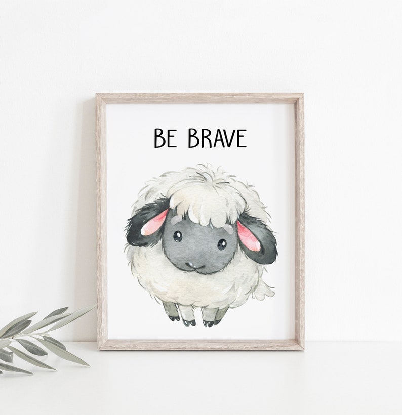 Set of 6 Farm Animal Wall Art Nursery Prints Kids Room Etsy