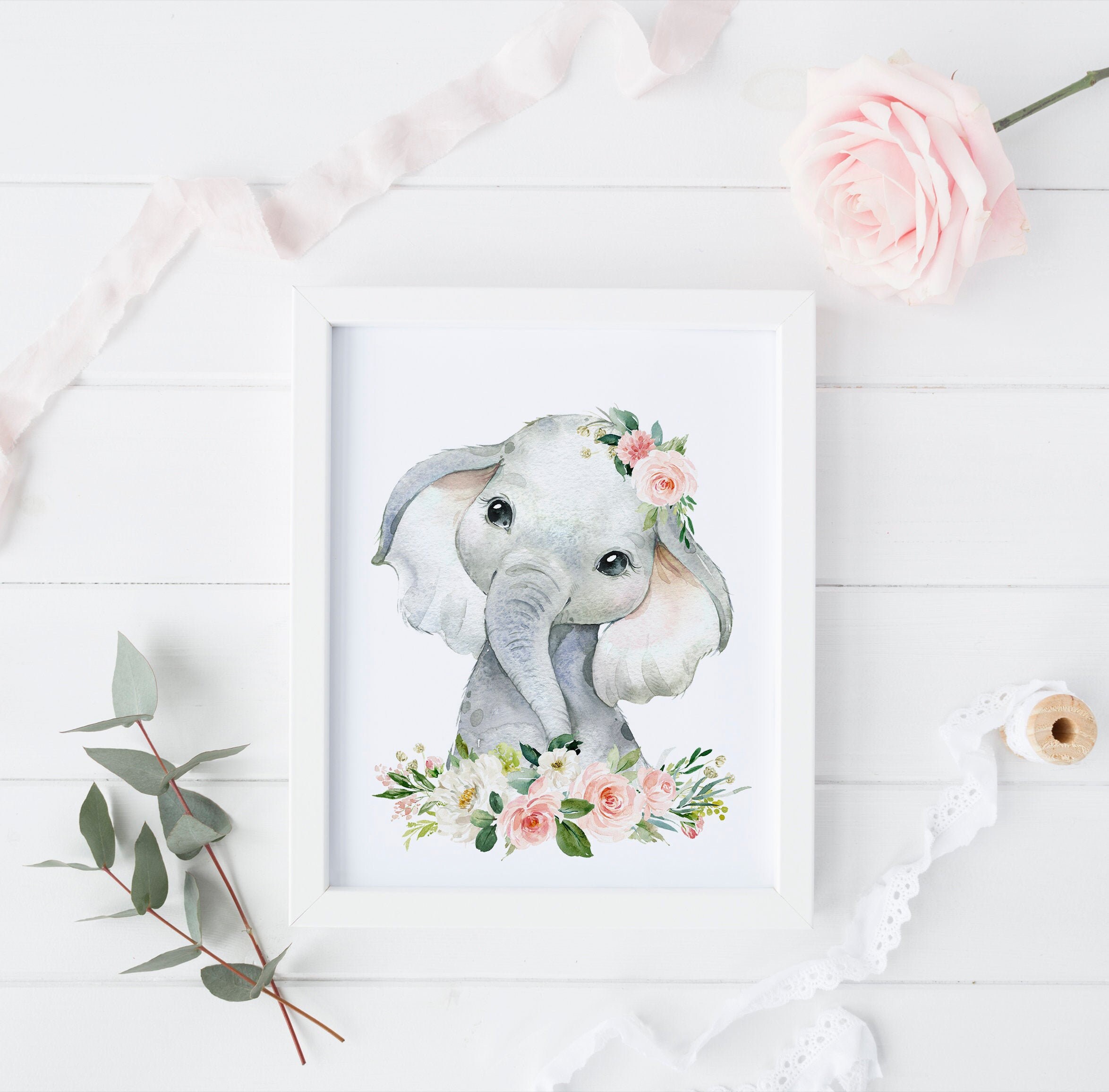 boho elephant nursery