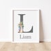 Personalized Baby Name Print, Peter Rabbit Prints, First Initial ...