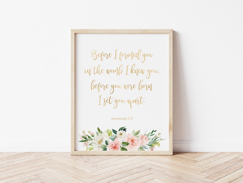 Baby Girl Nursery Bible Verses Christian Nursery Bible Print Etsy